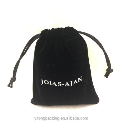 Qualität  Recyclable Custom Black Velvet Jewelry Bag For Packaging usine