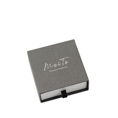 Logo Jewelry Packaging Gift Box Custom Recyclable Pull Out Drawer Box For Neckless Earring